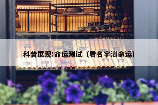 科普展现:命运测试（看名字测命运）