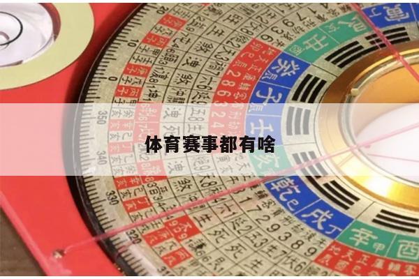 体育赛事都有啥