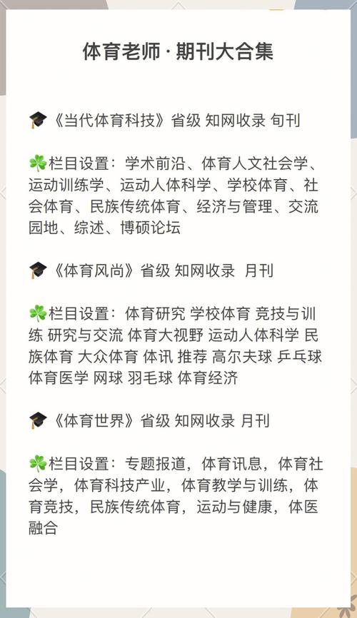 体育类发表期刊,体育类发表期刊有哪些